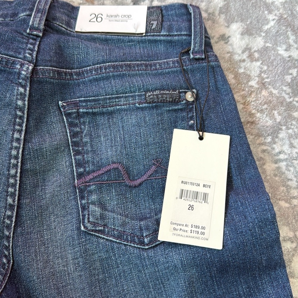 7 for all mankind karah crop jeans